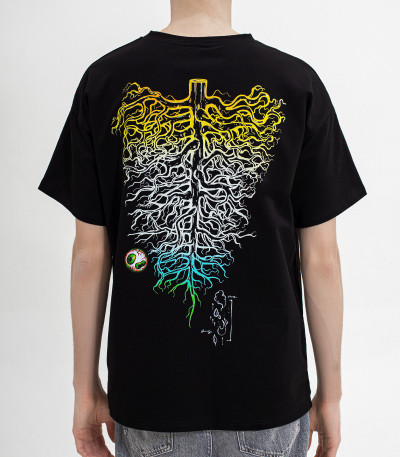 Футболка 7CH, корень+глаза, оверсайз